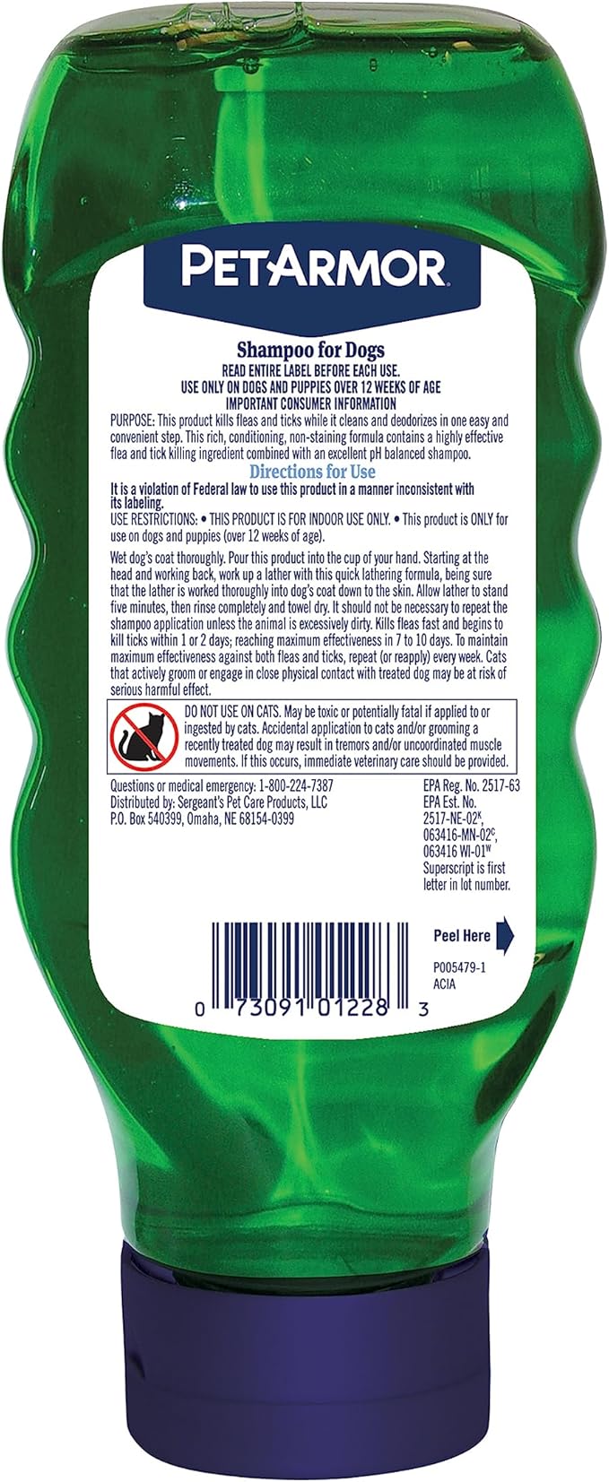 PetArmor F&T Shampoo Dog Original 18OZ