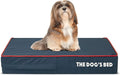 The Dog’s Bed Orthopedic Memory Foam Dog Bed Mattress, Oford Fabric, Blue with Red Trim, Small, 4-Inch