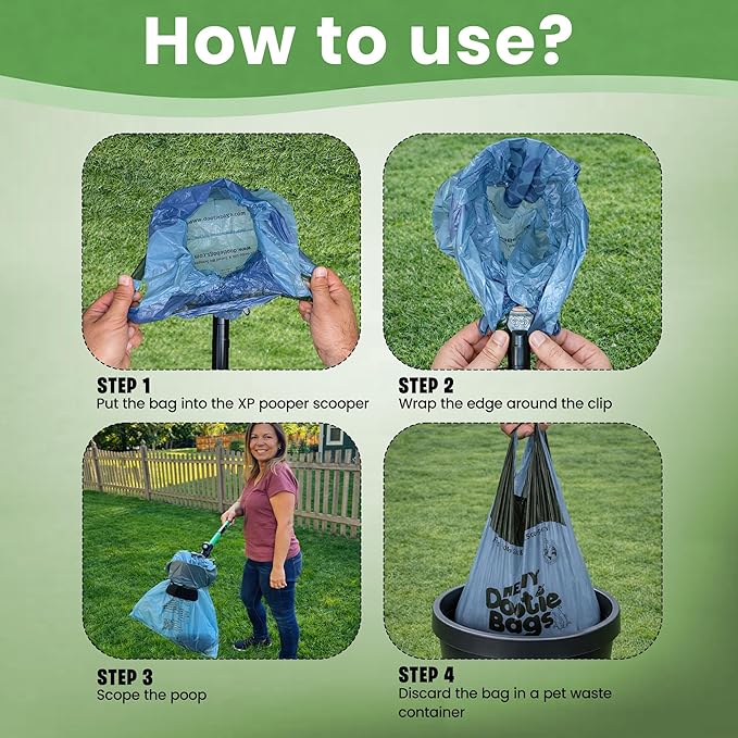 GoGo Stik XP Consumer Reports #1 Rated Ergonomic Scooper 2023-2026. Quick, Clean, & Convenient Pro Pooper Scooper for All Dog Pet Waste Cleanup. Use Store Bags or Heavy Dootie Bags.
