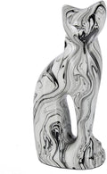 Cat Urns for Ashes - Pet Memorial Cat Urn Cat Memorial Gift, Pet Urn for Cat Ashes Keepsake Pet urns for Cats Ashes, Pet Ashes Urn, Pet Cremation Urn (Marble Black)