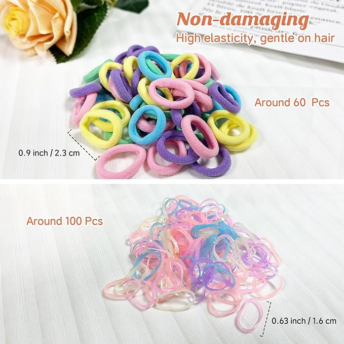 180+ Pcs Multi-Colored Dog Hair Accessories Set,Small Dog Hair Bows with Rubber Bands,Cute Puppy Hair Ties,Bowties for Small Dogs Cats,Dog Hair Clip,Floral Bell Collar,Flower Scrunchie
