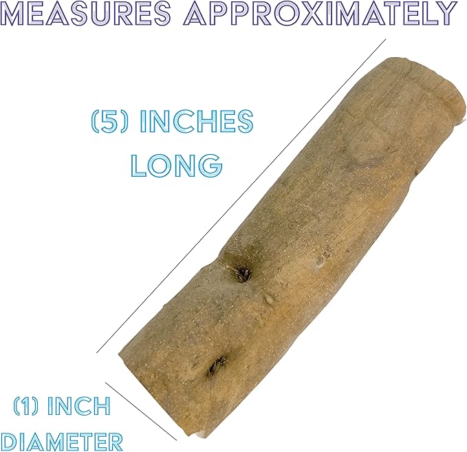by M&M 5505 Pk8 Natural Sola Skin Logs - Natural Sola Wood Logs, Includes Bark, Handcut Chunky Toys, Lightweight, Easy for Pets to Play with, Great for Small and Medium Size Birds