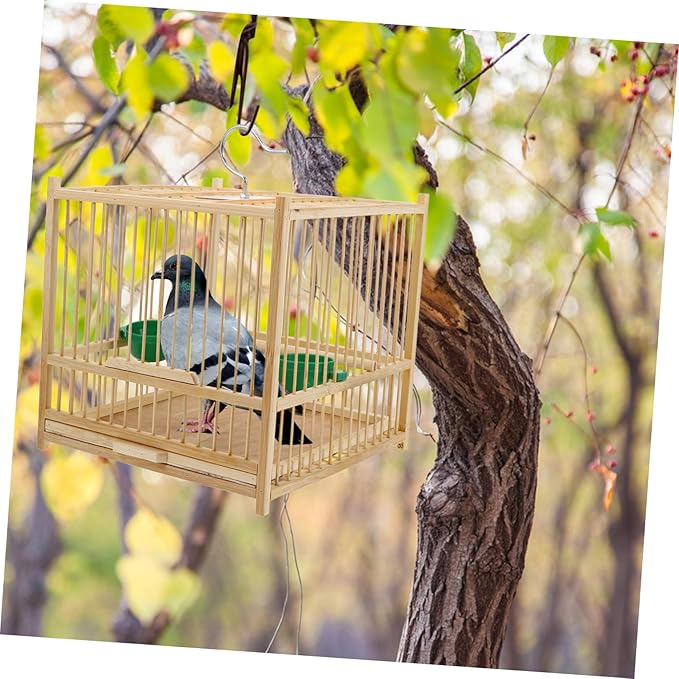 Milisten 1Set Bird Cage for Parakeets Cockatiels Lovebirds Handmade Durable Structure with Spacious Design Bird Home for Comfortable Living and Playing