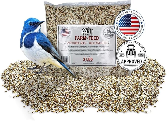 | Four Seasons | Safflower Seed | Wild Bird Food | Backyard Songbird | 2 Pounds
