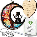 6" DIY Cat Memorial Suncatcher – 4-in-1 Cat Memorial Gifts for Loss of Cats, Pet Remembrance Gifts | Loss of Cats Sympathy Gift with Ornament, Keychain & Sympathy Card PS191