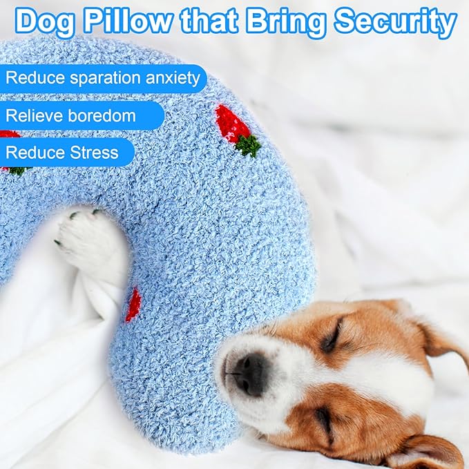 Mity Rain Calming Pillow - Large 14.2" x 9.4", Anxiety Relief for Dogs, Ultra Soft High Density Neck Pillow for Joint Relief Sleeping Improve