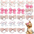 20pcs Dog Hair Bow Bowknot, Dog Bows Cute, Puppy Hair Bows Mix Styles Pet Grooming Rubber Bands Dogs Hair Accessories Handmade Hair Bows for Yorkie Puppy Dogs