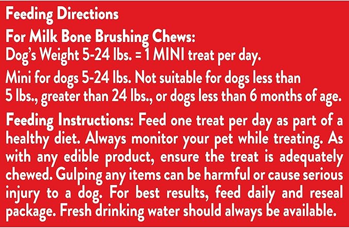 Milk-Bone Brushing Chews Original Chicken Flavor Daily Dental Dog Treats, Mini, 7.1 Oz. Bag (Pack of 5)