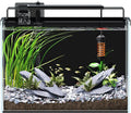 5 Gallon Fish Tank Aquarium Kit with Filter, Heater, LED Light with Timer, Siphon Vacuum Cleaner, Lid, Self-Cleaning Glass Rimless Betta Tank