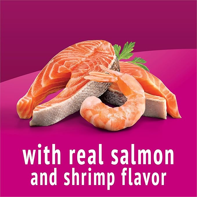 Purina Friskies Playfuls With Salmon and Shrimp Flavor Cat Treats - (Pack of 10) 2.1 oz. Pouches