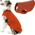 Gooby Stretch Fleece Vest Dog Sweater - Pumpkin, 4X-Large - Warm Pullover Super Stretchy Fleece Dog Jacket for Small to Large Dogs