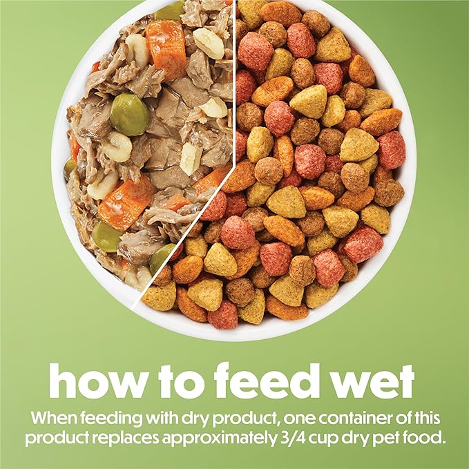 Purina Beneful Freshly Prepared Blends Wet Dog Food With Beef, Carrots, Peas, and Barley - (Pack of 8) 10 oz. Tubs