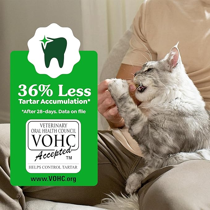 Greenies Cat Treats, Feline Veterinarian-Recommended Adult Natural Dental Cat Treats, Oven Roasted Chicken Flavor, 2.1 oz. Pouch