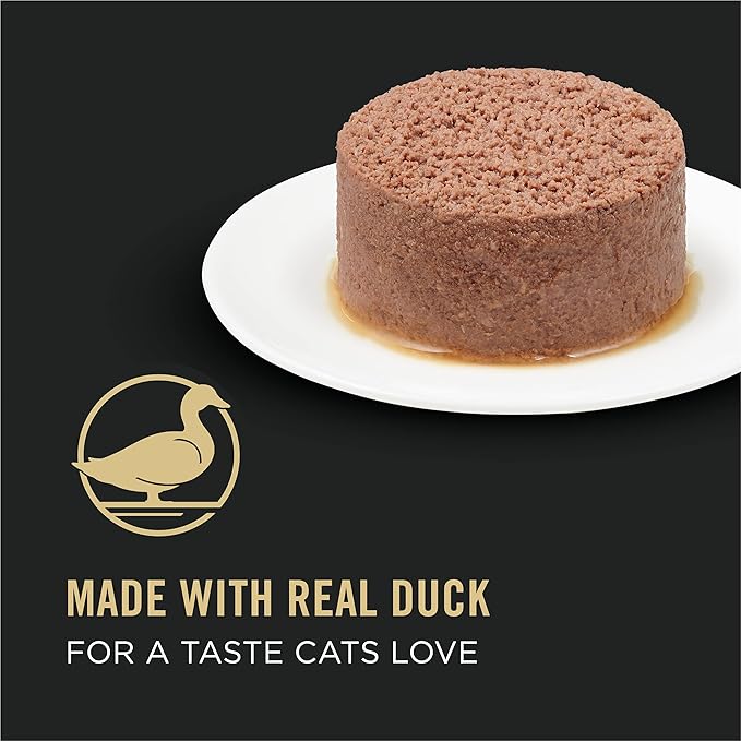 Purina Pro Plan Sensitive Skin and Stomach Wet Cat Food, Sensitive Skin and Stomach Duck Entree - (Pack of 24) 3 oz. Pull-Top Cans
