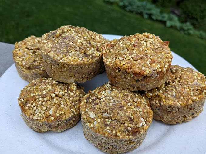 Organic Birdie Bread Mix for Parrots with Freestanding Baking Cups, Human-Grade Ingredients, Easy Homemade Parrot Treats for Diet Variety & Enrichment