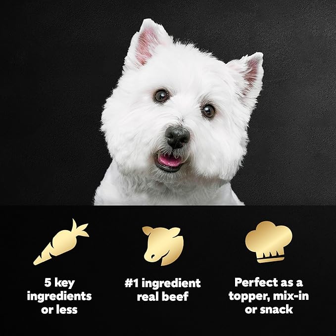 Cesar Simply Crafted Wet Dog Food Topper Beef, Chicken, Purple Potatoes, Peas & Carrots, Wet Food for Dogs, 8.82 oz. Pouch, 6 Count (Pack of 2)