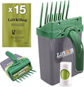 Neater Pet Brands Lift N’ Bag 2.0 Dog Pooper Scooper with Bag Attachment for Small to Large Dogs, New & Improved Design, 15 Refill Bags, Heavy Duty Dog Poop Scooper for Yard & Walks, One-Hand Use