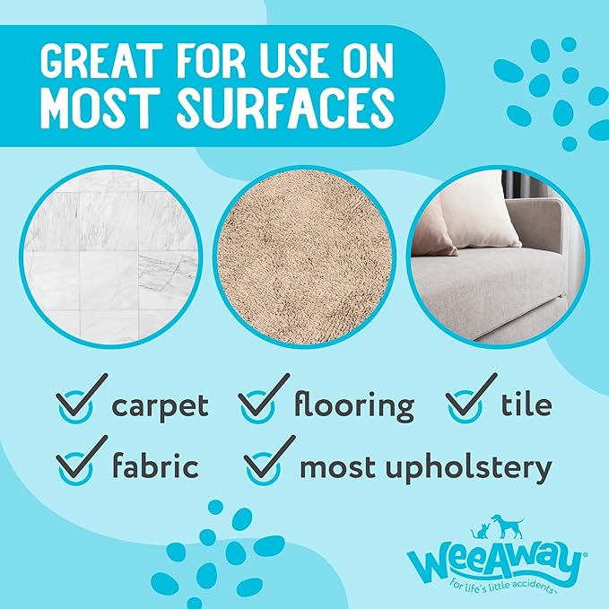 Wee Away X2 Ultra-Concentrated Stain & Strong Odor Eliminator, Enzyme Cleaner, Pet Odor Eliminator for Home - Dog Urine Destroyer - Carpet Cleaner Spray, Ocean Breeze Scent, 16 fl oz