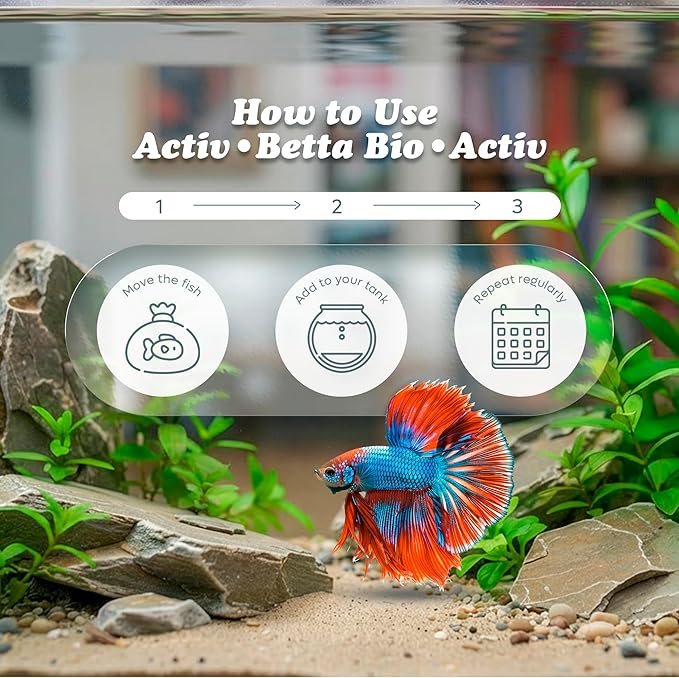 Activ Betta Bio-Activ Live Aqueous Solution – 1 Gallon – Instant Aquarium Cycling, Denitrifying Formula & Trace Elements for Betta Fish Tanks & Freshwater Aquariums