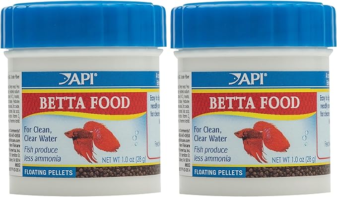 API Betta Food Fish Food Pellet .78-Ounce Container (Pack of 2)