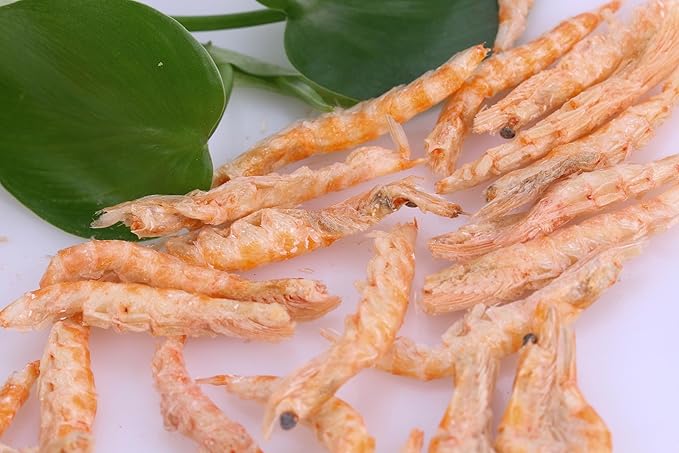 Premium Freeze-Dried Krill & Shrimp Mix - Ideal for Arowana, Koi, Tropical Cichlids, and Turtles - High-Protein Floating Aquarium Food (3000ml)