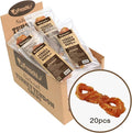 A Freschi srl Turkey Tendons for Dogs, USA-Sourced, Healthy Dog Treats, Rawhide-Free Puppy Chews, Long Lasting, All Natural, Hypoallergenic Dog Treats for Medium Breeds, 20 Count Box Rope (M)