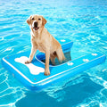 60"x42" Dog Boat Ramp with Thickened Non-Slip Mat, Dog Paw Patterns, Supports Up to 240 lbs, Perfect for Pools, Lakes, and Beaches
