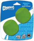 Chuckit! Dog Fetch Toy ERRATIC BALL Unpredictable Bounce Fits Launcher MED 4Ball