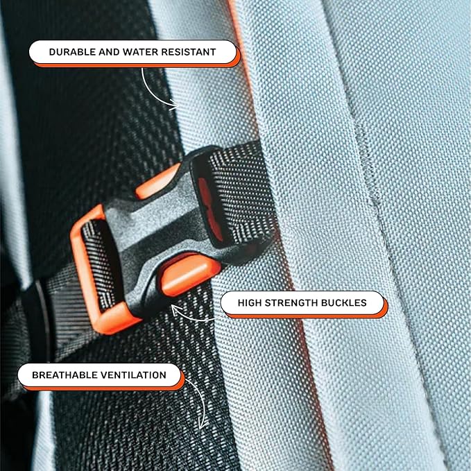 Maxine One Dog Backpack Carrier for Medium Dogs by Little Chonk | Adjustable & Ergonomic Front Facing Dog Carrier Backpack | Bult to be Safer | Pet Backpack Carrier, Featured in Wired Magazine - Gray
