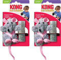KONG Refillables Catnip Toys, Assorted 2-Pack – Plush Cat Toys with Refillable Catnip Pouch & Premium North American Catnip (Rat 2 Pack)