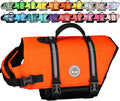 VIVAGLORY Rip Stop Dog Life Vest, Swimming Vest with Handle, Buoyancy for Doggy Puppy, Dog Life Jacket for Swimming & Boating, XXS, Bright Orange