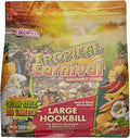 F.M. Brown's Tropical Carnival Gourmet Large Hookbill Food for Parrots, Cockatoos and Macaws Over 13", 5-lb Bag - Vitamin-Nutrient Fortified Daily Diet