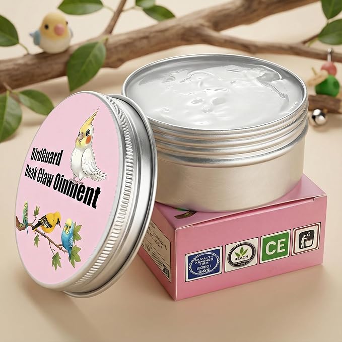 XANADU Bird Ointment - Beak Balm & Claw Moisturizer for Dry, Peeling, Cracked Beaks and Rough Claws | Natural Beak Conditioner for Budgies, Parakeets, Cockatiels, Finches & Lovebirds (Mini Size)