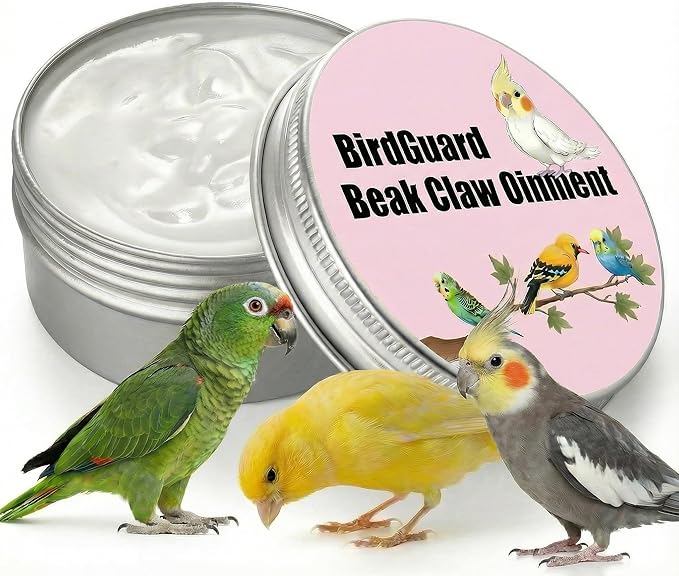 Bird Beak Oil & Feet Ointment for Parrots – Beak Moisturizer, Dry Skin Relief & Claw Repair for Budgies, Cockatiels & Small Birds (Big Size Edition)