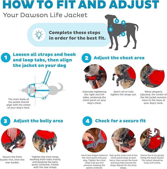 Outward Hound Dawson Swim Red Dog Life Jacket, Large