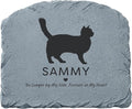 Let's Make Memories Personalized Memorial Garden Stone - Pet Silhouette - in Loving Memory - Cat