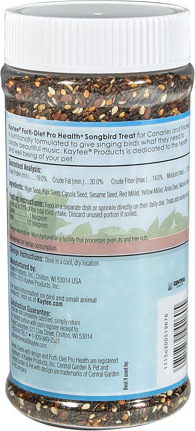 Kaytee Songbird Treat Jar -- Canary & Finch 9 oz