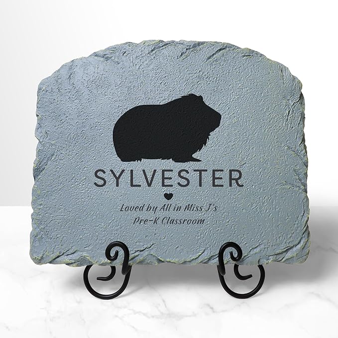 Let's Make Memories Personalized Memorial Garden Stone - Pet Silhouette - in Loving Memory - Dog