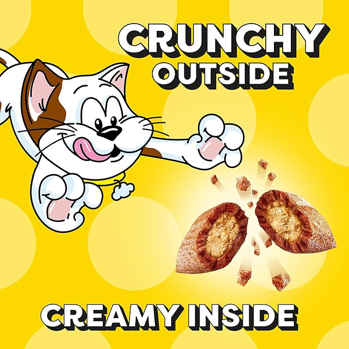 Temptations Classic Cat Treats, Rockin' Lobster Flavor, Crunchy and Soft Cat Treats 3 oz. Pouch (Pack of 12)