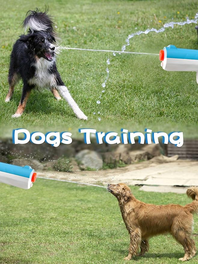 Squirt Spray for Cats Dogs Training, Cat Deterrent, Water Spray Pistols for Dogs Cats Pets Training, Adults Size, 2 Pack, [Upgraded v3.0]