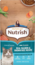 Nutrish Rachael Ray Dry Cat Food Real Salmon & Brown Rice Recipe, 2.5 lb. Bag