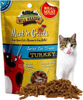 Wild Meadow Farms - Cat Treats - Meat 'N Greets - Soft Jerky Treats with Real Meat, High Protein, Grain-Free, Perfect for Training & Rewarding, All Natural Snacks for Cats - Turkey Flavor