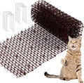 Zopeal 6.5ft Cat Repellent Mat with 8 Ground Stakes 8 Zip Ties, Spikes Deterrent Mat Keep Dog Off Couch for Indoor Outdoor Keep Pet Off Yard Garden, 79 x 12 Inch/1 Roll