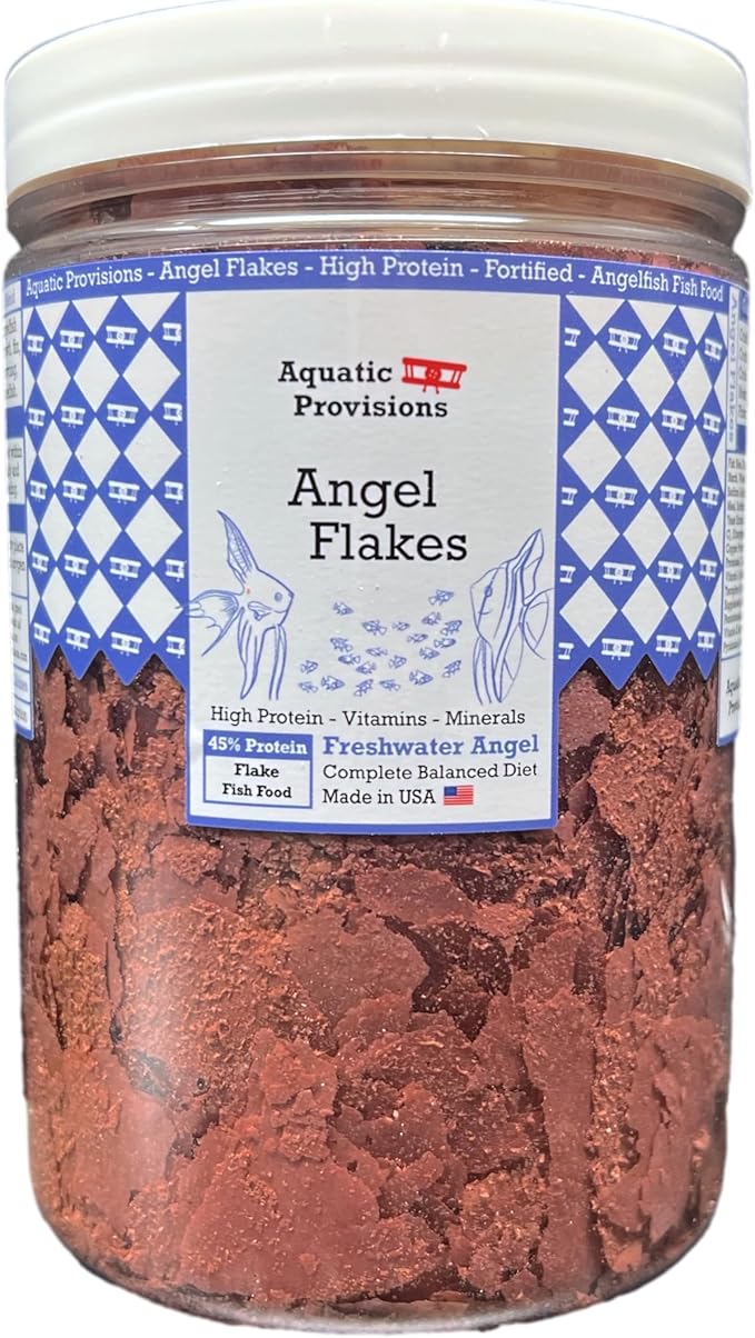 Angel Flakes Fish Food 3.5 oz, for Freshwater Angelfish