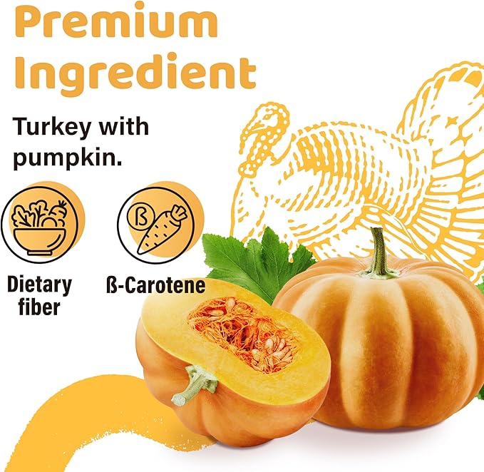 iPaw Turkey Dog Treats, All Natural Human Grade Dog Treat, Suitable for Training chew, US Sourced Raw Material, Hypoallergenic, Rawhide Alternative, Ring (Pumpkin), 5 Packs