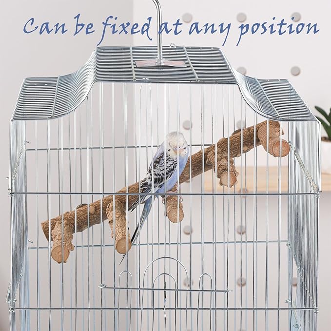 IBWell 2 Pack Bird Ladder for Cage Bird Stands for Parrots Parakeet Perches Cockatiel Perch Natural Bird Perches Budgie Perch