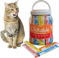 Fieldcrest Farms Lickable Creamy Cat Treats – 50ct Variety Pack – 4 Savory Flavors (Chicken, Tuna, Duck, Salmon) with Taurine – Smooth, Tasty Cat Treat Tubes – Serve by Hand, Dish, or as a Topper