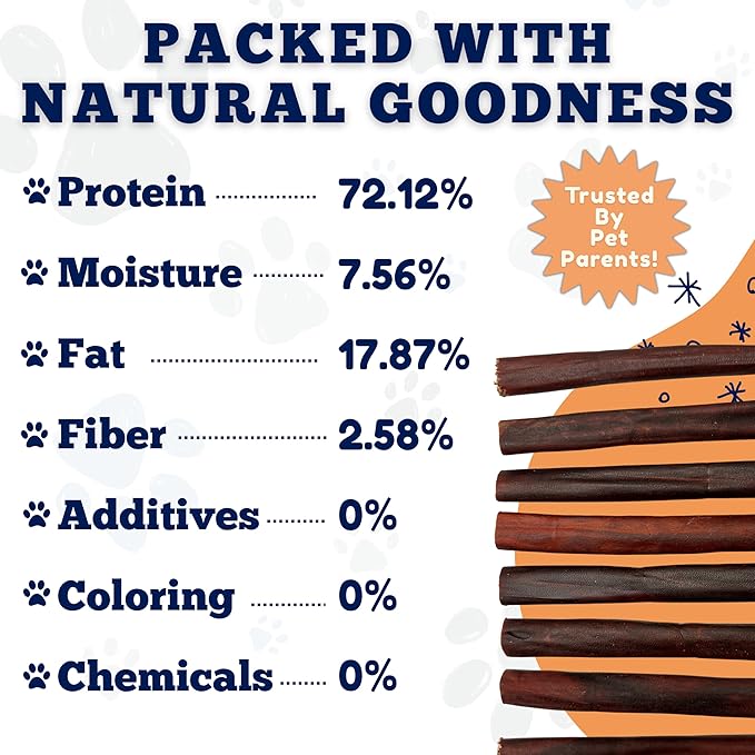 Amazing Dog Treats 6 Inch Collagen Stick - (75 Count)- Collagen Sticks for Dogs - No Hide Dog Bones