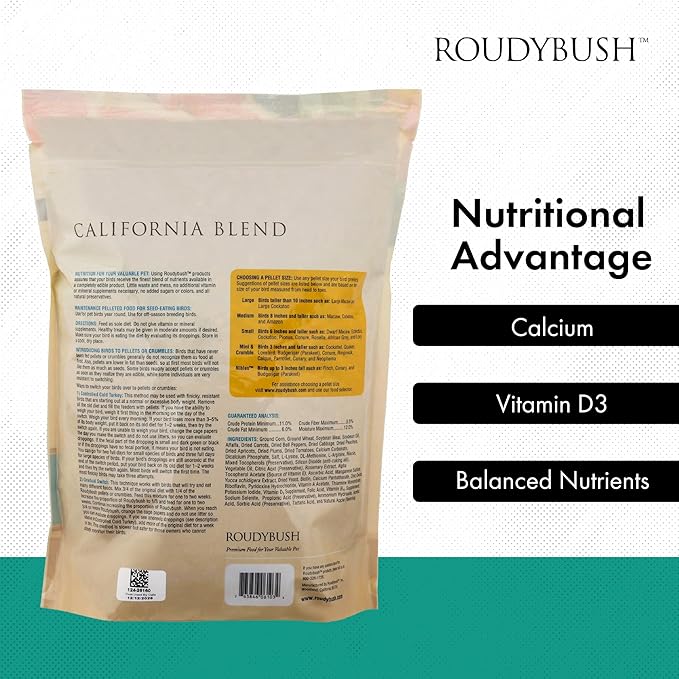 RoudyBush California Blend for Birds Medium 10 Lbs (210MDCB)
