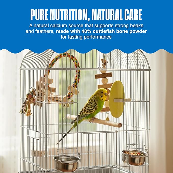 Penn-Plax Bird-Life E-Cuttlebone Flavored, 1 Pack (2 Counts) - Mango & Banana - Durable, Less Brittle Cuttlebones Enriched with Omega 3 & Vitamin B1 - Cage Clip - for All Bird Sizes - Orange & Yellow
